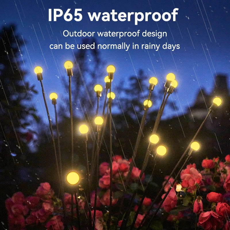 Solar Garden Firefly Lights (Outdoor Waterproof LED)