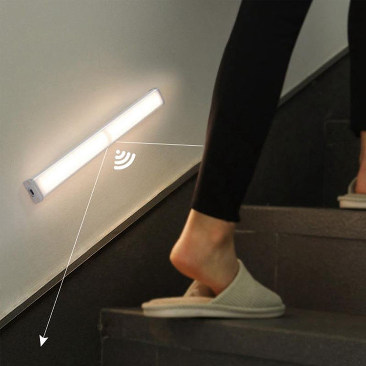 USB Rechargeable LED Motion Sensor Night Light (White)