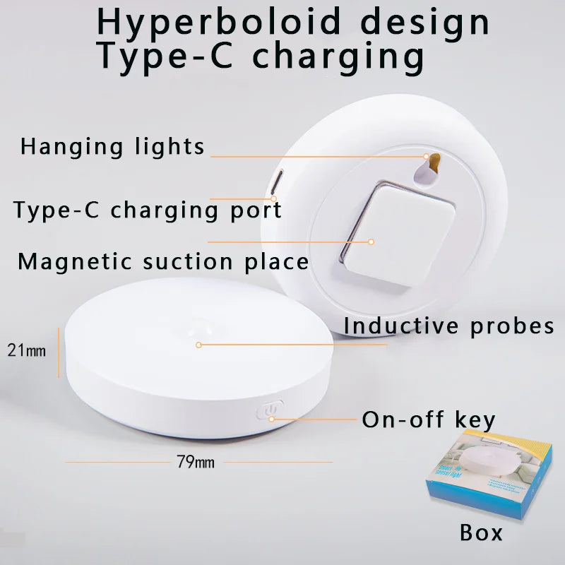 LED Magnetic Cordless Motion Sensor Night Light (White)